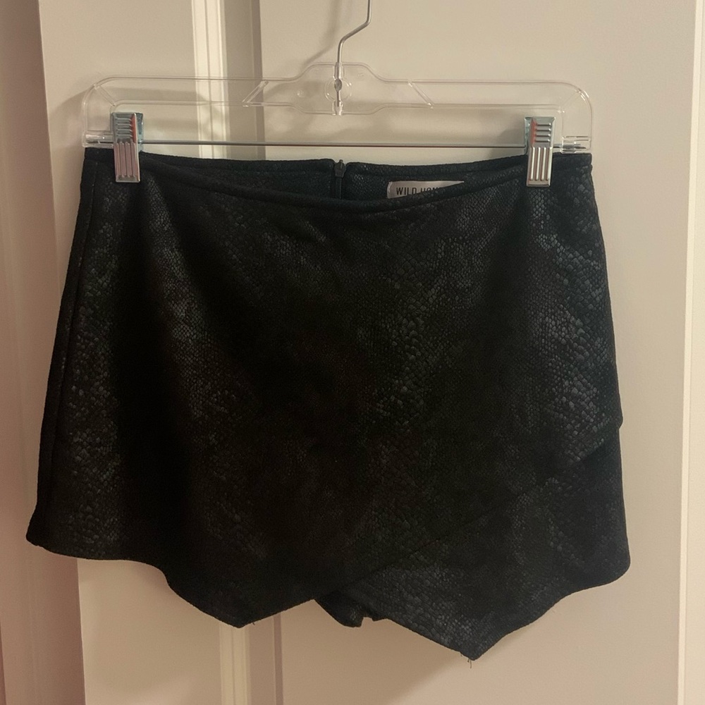 Snakeskin Mini Skirt